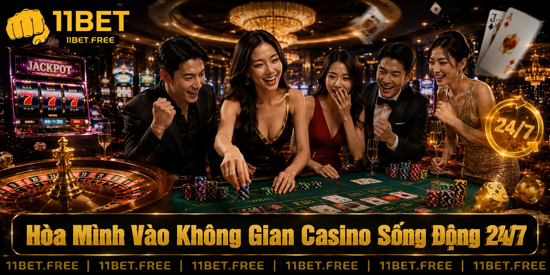 Hoà mình vào casino sống động 24/7